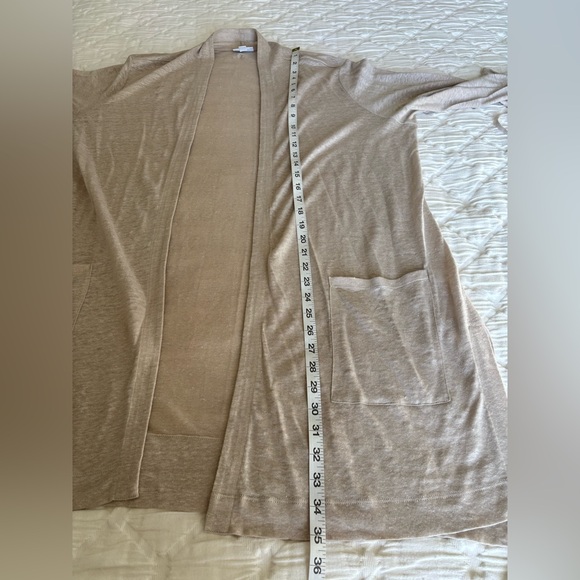 J. Jill Love Linen 100% Linen Open front Cardigan Cream 1X - Picture 9 of 9